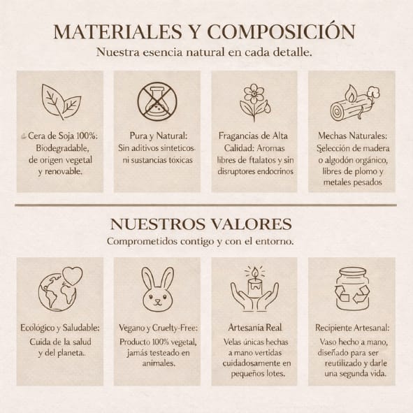 Materiales y composición - EcoFlame