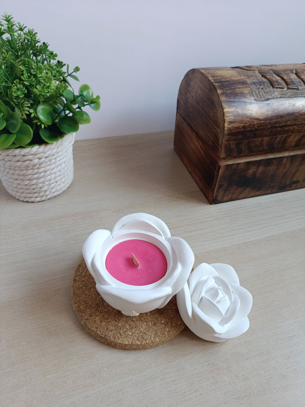 Vela aromática de Rosas EcoFlame