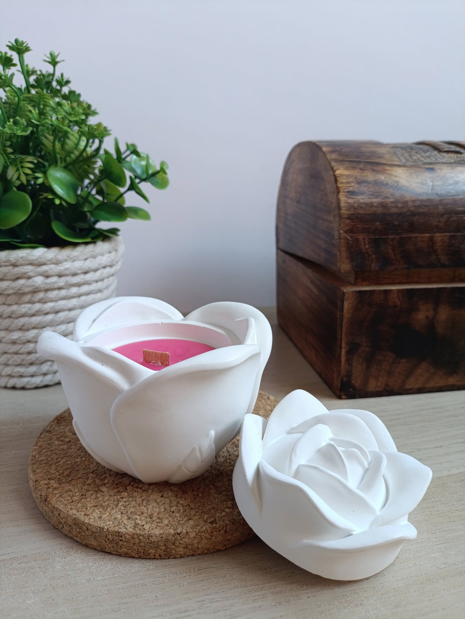 Vela aromática de Rosas EcoFlame