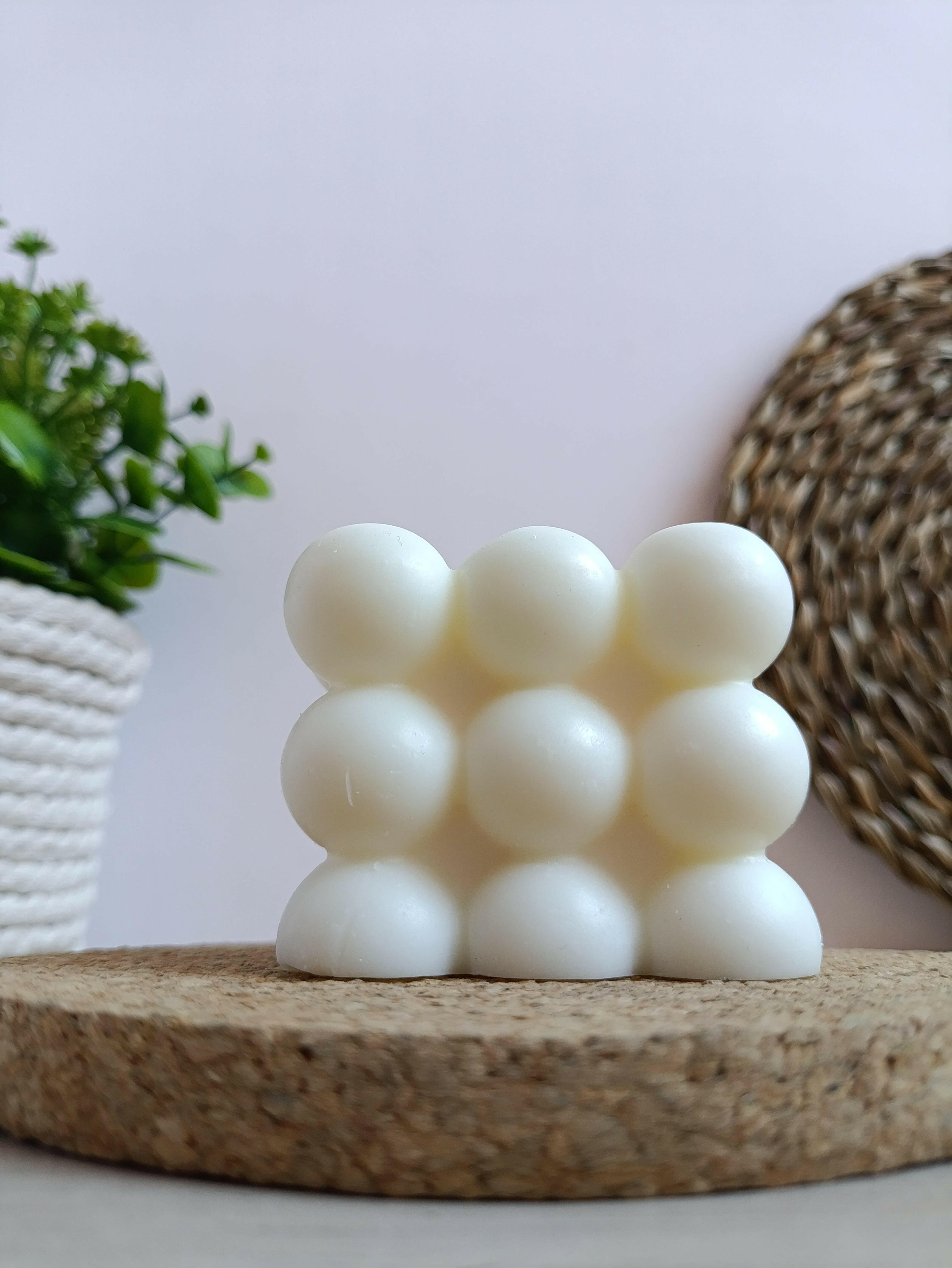 Vela decorativa Cubo de burbujas EcoFlame