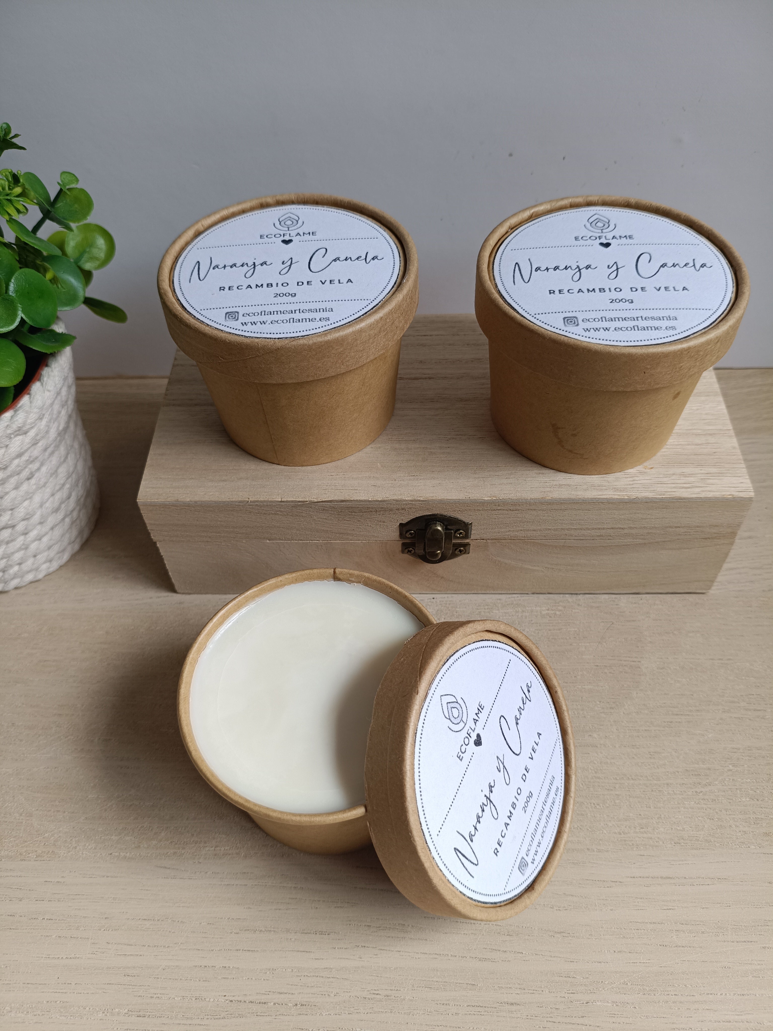 Recambio de vela de Canela y Naranja